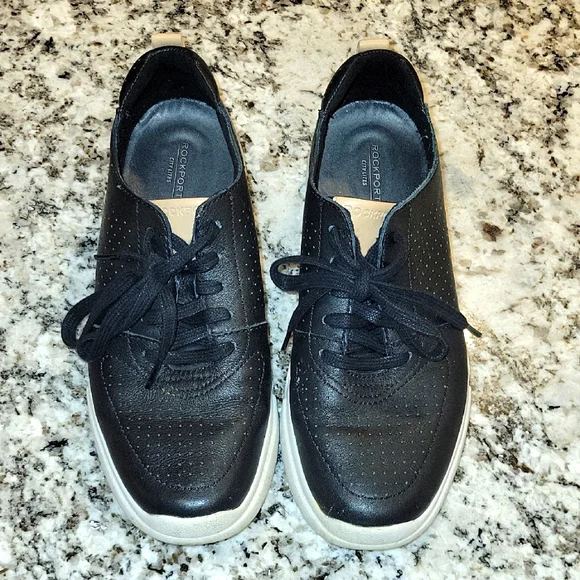 Rockport Women's Black and White Sneakers - Picture 2 of 8